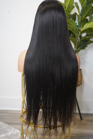 straight frontal wig | long straight frontal wig